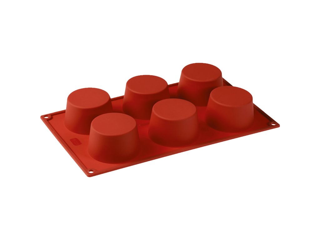 Molde para hornear de silicona 1/3 GN, 6 muffins