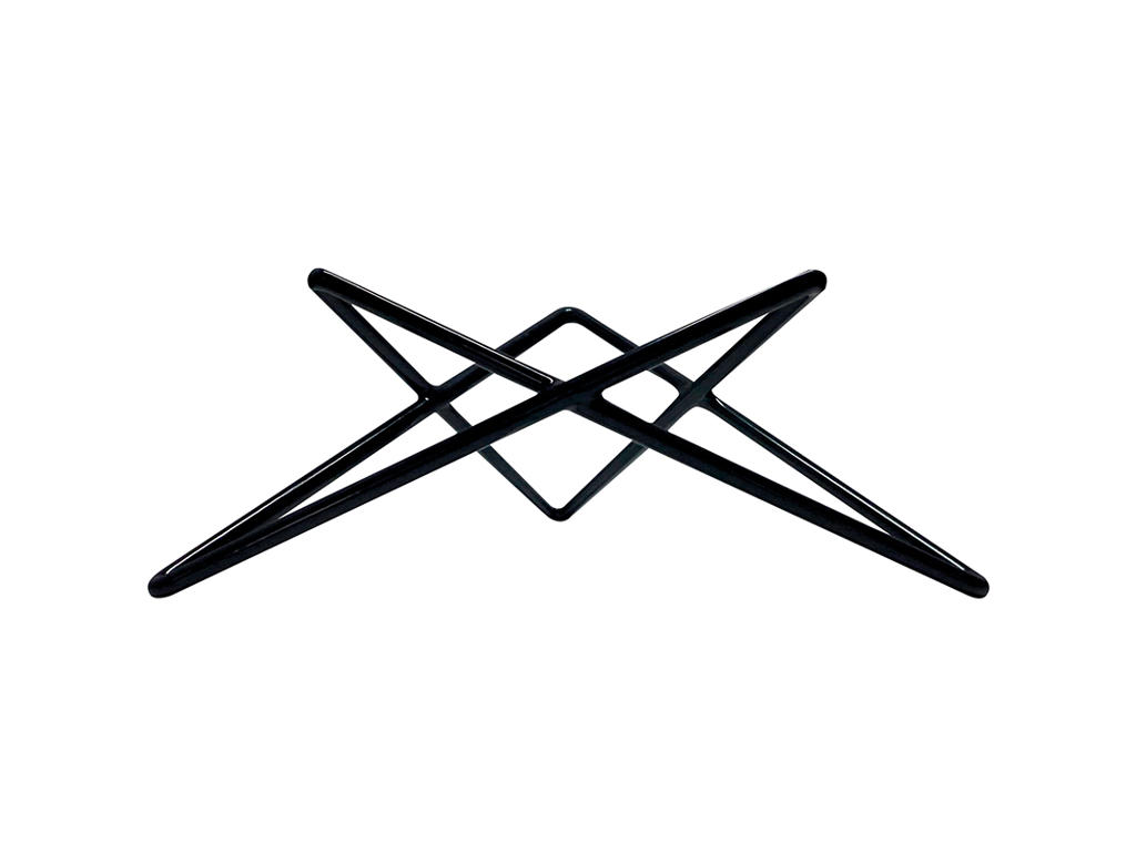 Soporte para bandeja 26x26 cm Acero negro Mealplak