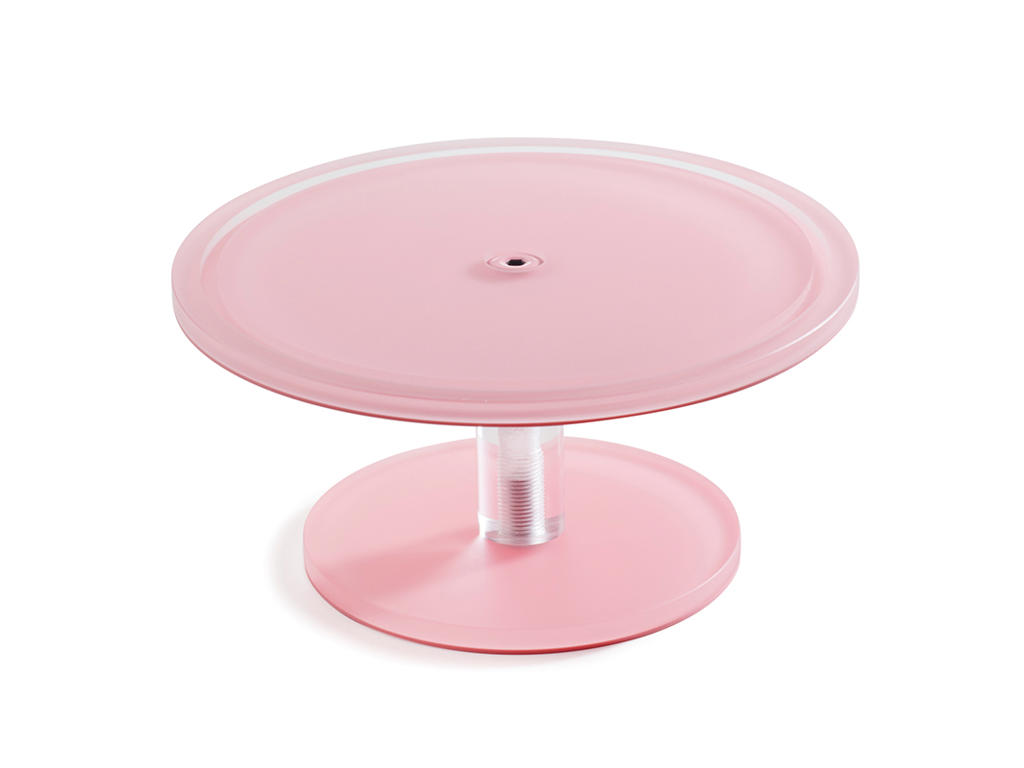 Soporte para pastel en pie 23 cm Rosa Mealplak