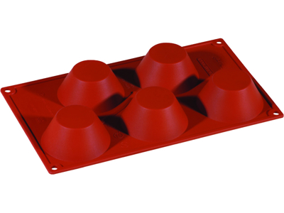 Molde para hornear de silicona 1/3 GN, 5 muffins