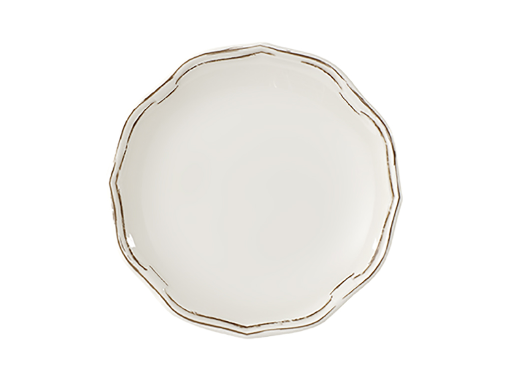 La Scala Patina Plato plano blanco  160