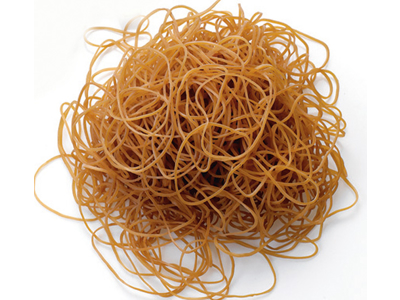 Banda de goma marrón aproximadamente 3400 piezas.