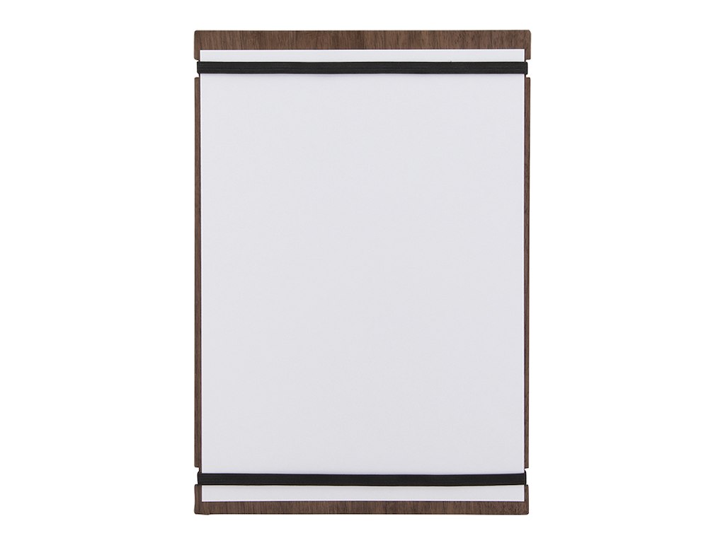 Menú Cartel Elástico Nogal A4