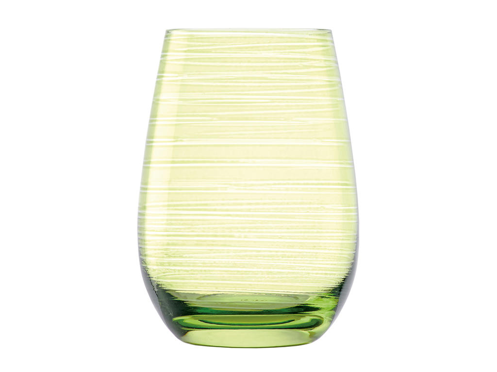 Vaso de agua con vidrio verde 46,5cl - 120x65mm