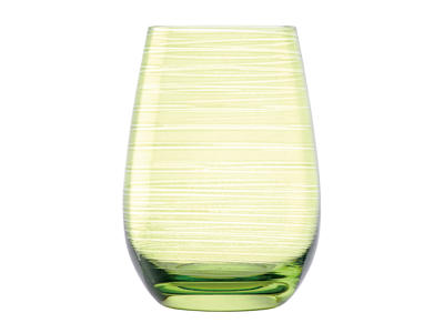 Vaso de agua con vidrio verde 46,5cl - 120x65mm