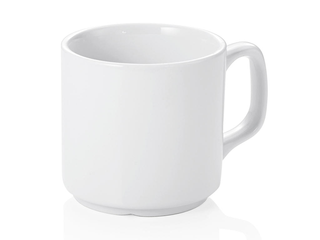 Taza c/manija Blanca 26 cl Apilable