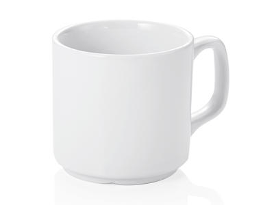 Taza c/manija Blanca 26 cl Apilable