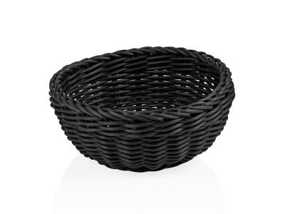 Cesta de pan Negra 20 cm H8 cm Weaver Pro