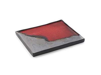 Plato Rectangular 21x17,5 cm Gris Solstice