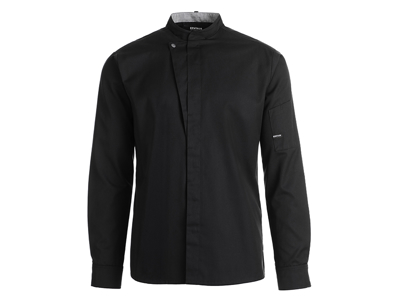 Chaqueta de chef negra con botón a presión Unisex XXXXL
