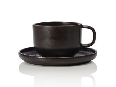 Taza de cerámica marrón 220ml - 60x85x85mm