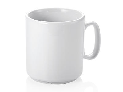 Taza c/manija Blanca 29 cl Apilable