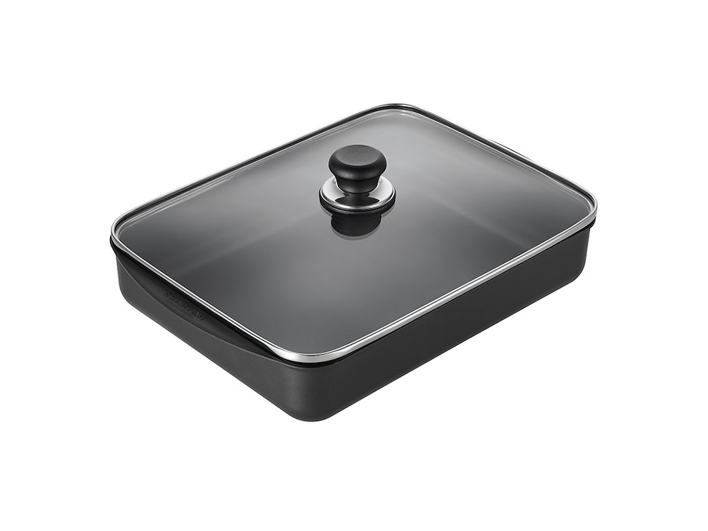 Glaslåg 29x21 t/Scanpan bradepande 34x22