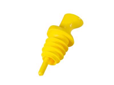 Válvula de vertido, amarilla, flujo libre