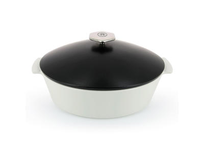 Olla Oval 32,5x26,5 cm Satin negro Inducción Revolución 2