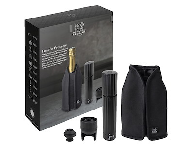 Juego de regalo con enfriador de botellas y bomba de vino