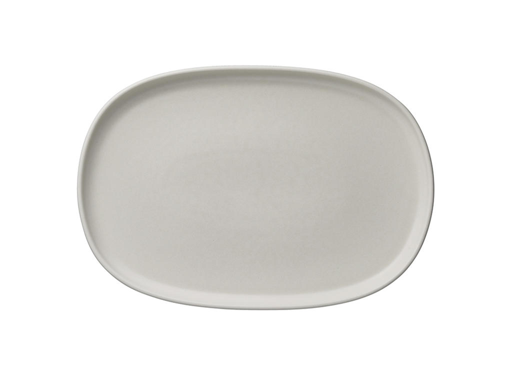 Bandeja de cerámica blanca tamaño 33x23cm