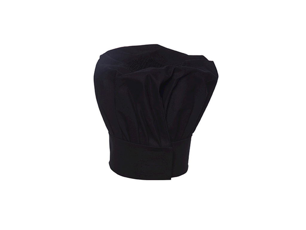 Gorro de cocina Tela Negro talla única