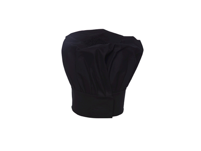 Gorro de cocina Tela Negro talla única