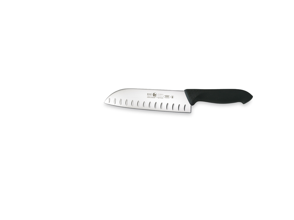 Cuchillo Santoku, 18 cm, Icel Horeca Prime, con corte de aire