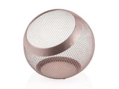 Cesta Metálica Nude Red Abierta bola 24 cm
