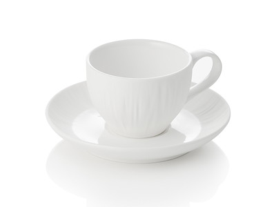 Espressokop m/underkop 80ml Shiro Hvid