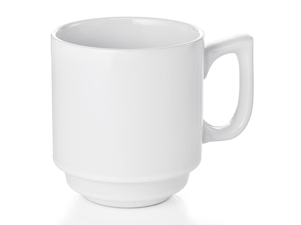 Taza c/manija Blanca 25 cl Apilable