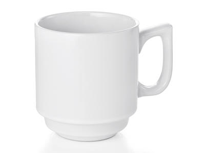 Taza c/manija Blanca 25 cl Apilable