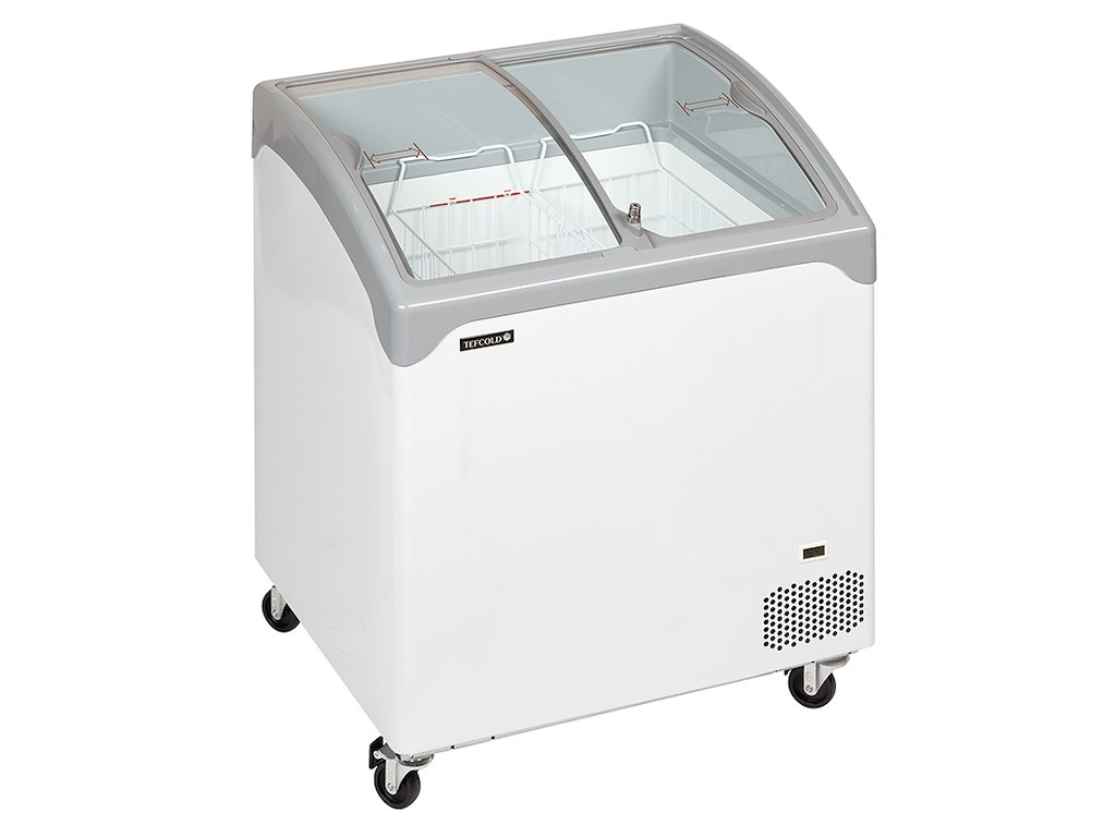 Congelador de exhibición 138 ltr Blanco Curvo