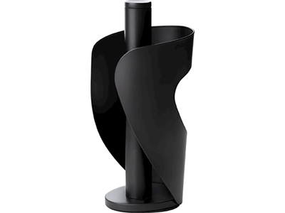 Soporte para papel de cocina acero negro 27 cm