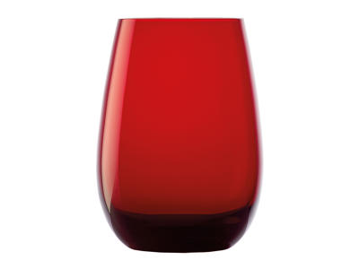 Vaso de agua con vidrio rojo 46,5cl - 120x64mm