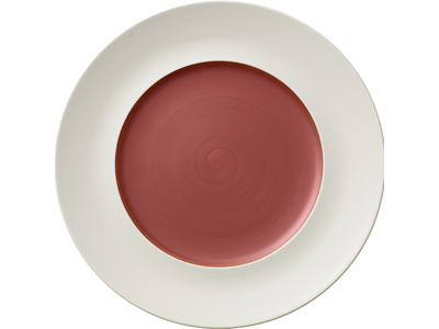 Plato Copper Glow Blanco/Cobre  290 mm - Biselado Delgado
