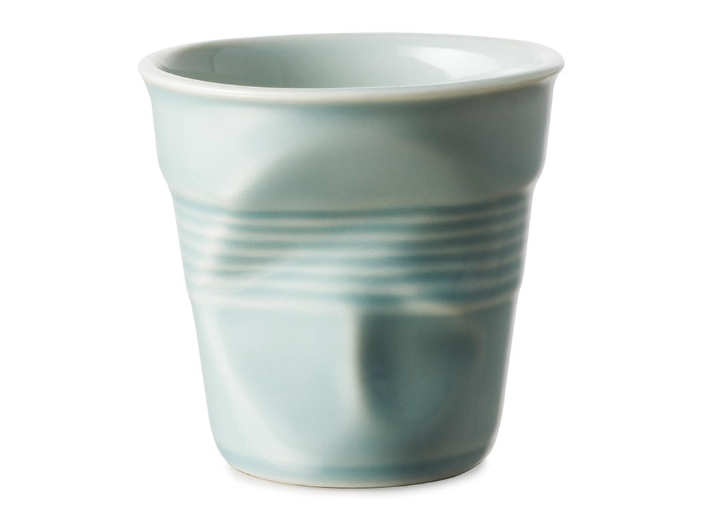 Froisse Arrugado Taza de Capuchino 18 cl Azul