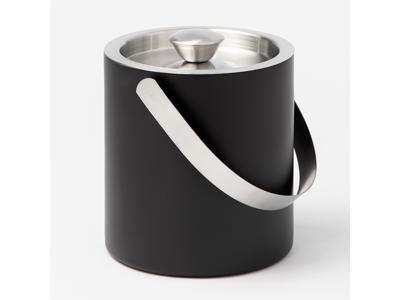 Cubo de hielo con tapa 2 litros Negro