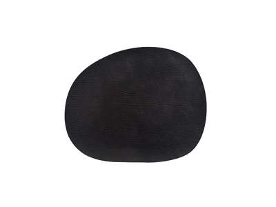 RAW Mantel de mesa de cuero 41x35,5 cm Negro