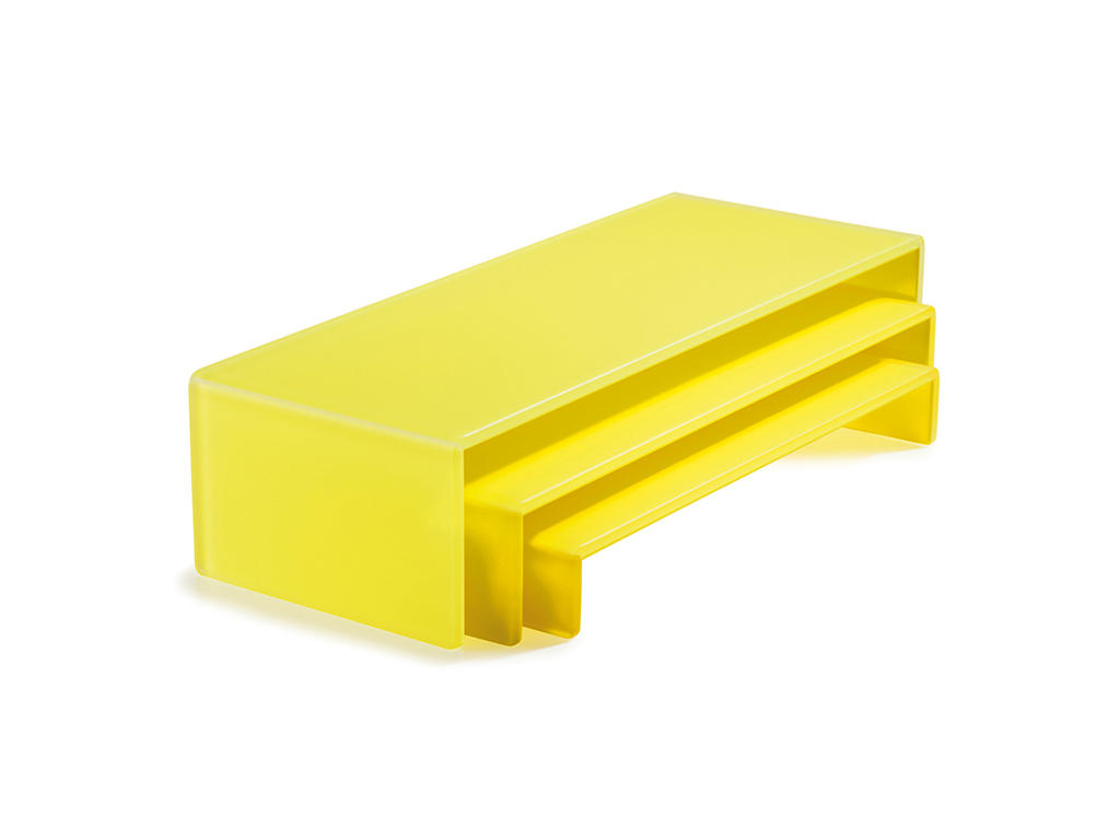 Juego de bandejas apilables 49,5x19,5 cm Amarillo Mealplak