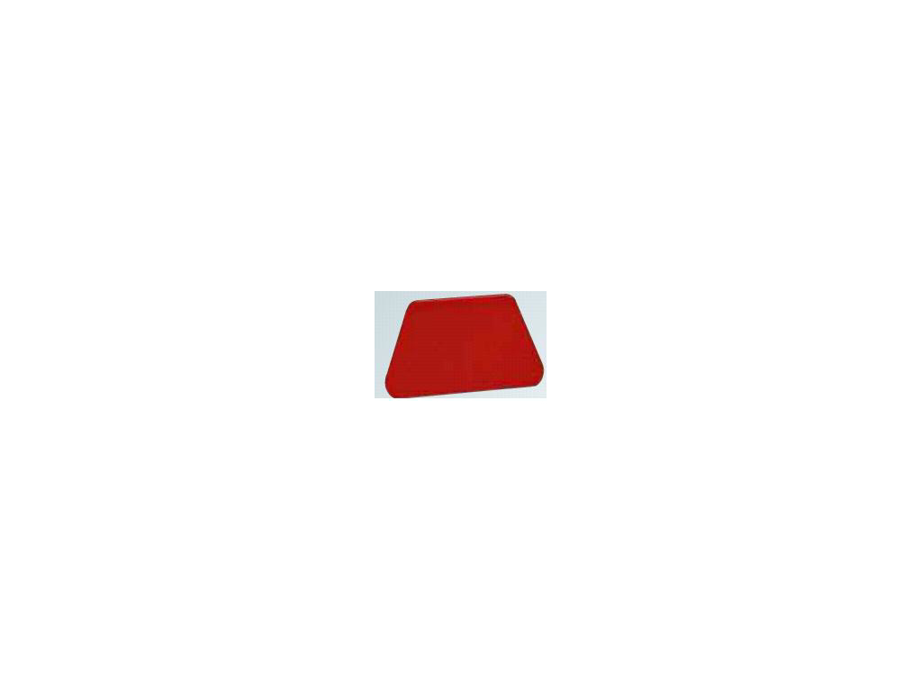Raspador de masa Rojo 208 x 128mm trapezoidal redondeado