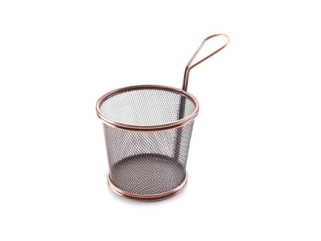 Cesta de fritura Mini cónica 12 cm Cobre