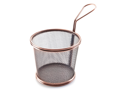 Cesta de fritura Mini cónica 12 cm Cobre