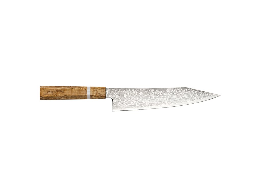 Cuchillo de cocina con mango de abedul 210mm