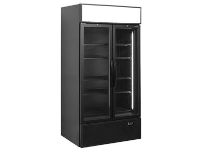 Refrigerador exhibición c/iluminación 2 puertas