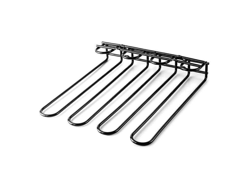 Soporte de vidrio Negro 3 filas techo/pared Lacor