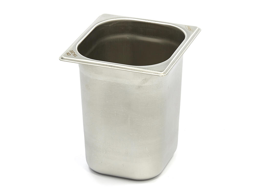 Maxima Cantina-contenedor 1/6GN en acero inoxidable | 200mm | 176x162mm