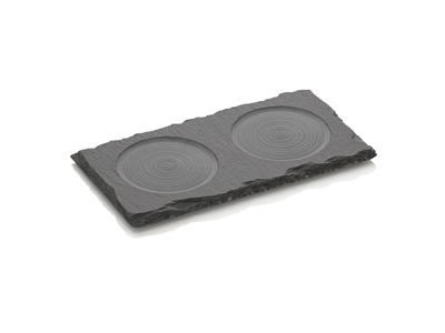 Bandeja t. sal/pimienta molinillo 16x8x1cm Pizarra