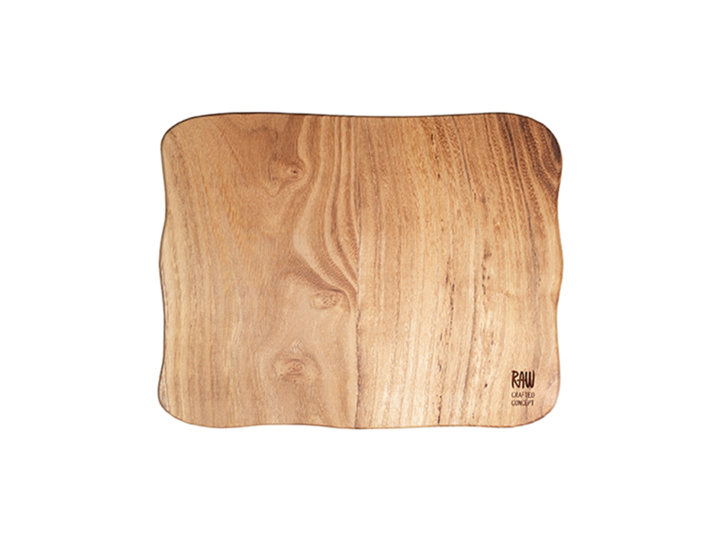 RAW Tabla de cortar de madera 40x30x2 cm