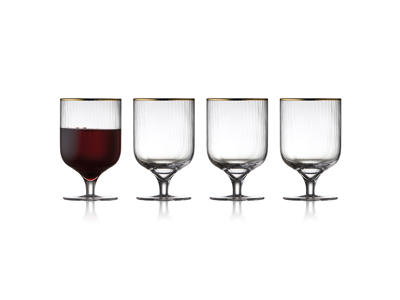 Vaso de vino Palermo Gold 30 cl 4 piezas