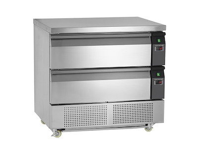 Mesa de refrigeración/congelación con 2 cajones GN2/1