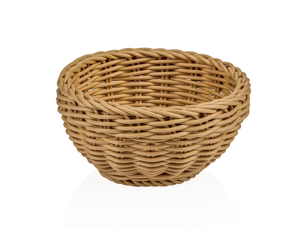 Cesta de pan Beige 16 cm H8 cm Weaver Pro