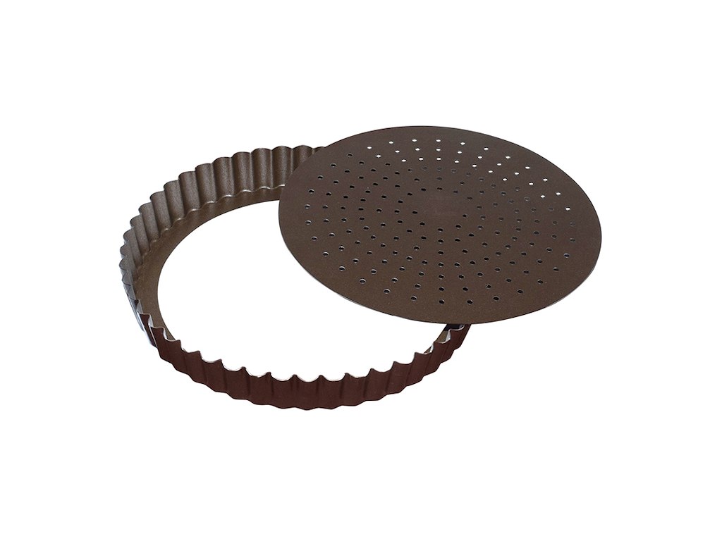 Molde para tarta antiadherente perf. con fondo extraíble 24