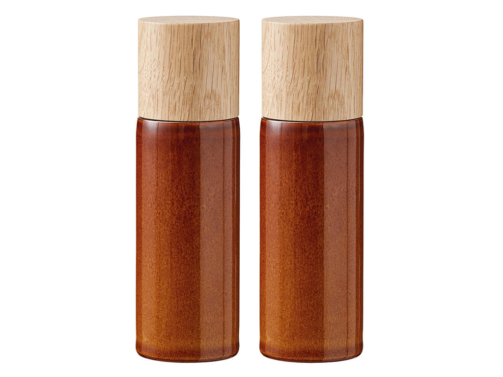 Juego de Sal y Pimienta 17 cm Ámbar BITZ